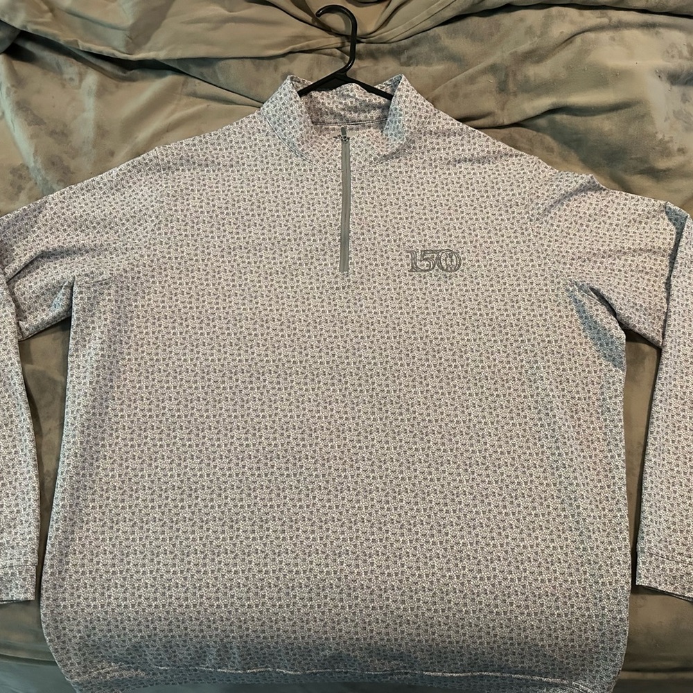Peter Millar - 150th Open Championship White & Gray Quarter Zip
